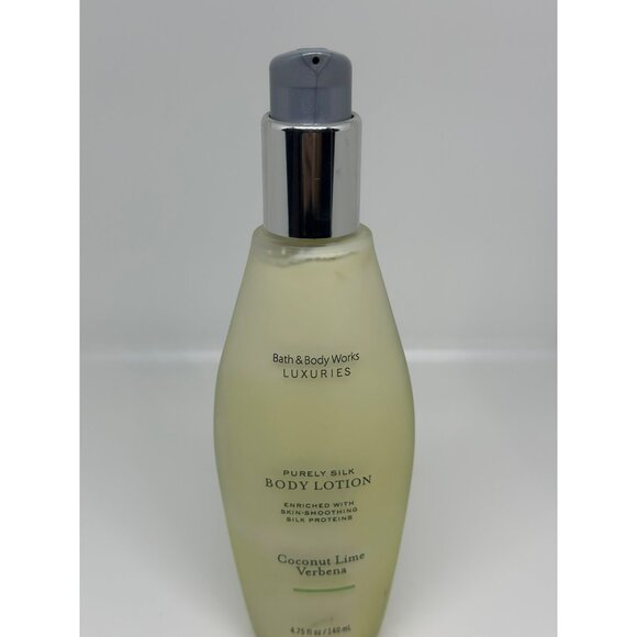 Bath & Body Works Luxuries Purely Silk Body Lotion Coconut Verbena Scent 4.75 Oz - Picture 3 of 6